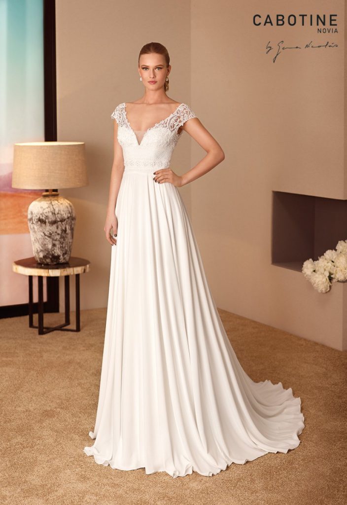 Poročna obleka LOS ANGELES lahkotnega videza