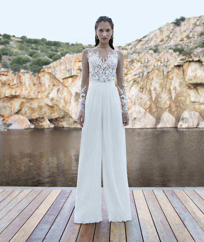 Poročna obleka TAMMY z body-em in različnim spodnjimi deli